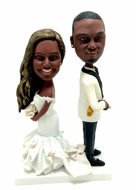 Custom cake topper personalizd cake toppers doll with gun